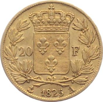 Frankreich 20 Francs 1825 A - Charles X.